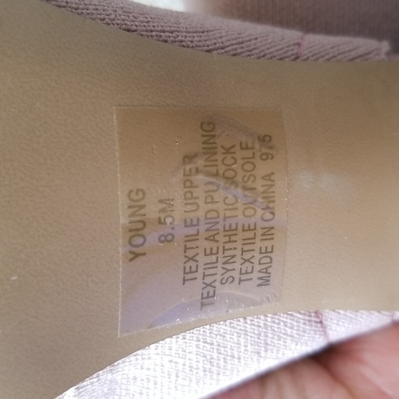 Pale Pink Steve Madden Cloth Heel Out Opened Toe Ankle Shoes - Picture 5 of 7